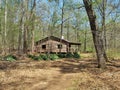 Cabin along Buckquarter Creek Trail in Eno River State Park